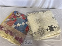 2 Handmade Quilts (Cutter Quilts)