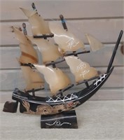 Bone & Hoof Crafted Sailing Ship