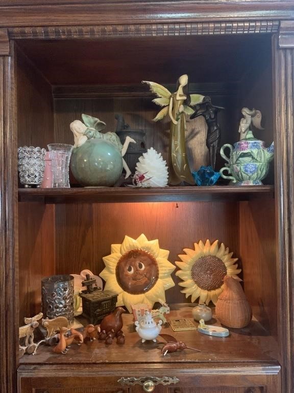 Fairies, Frogs, Vintage Sunflower Pockets