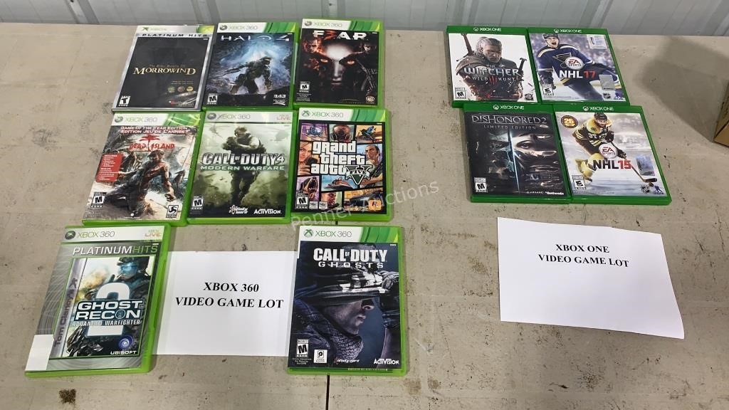 Xbox One & 360 Video Game Lot