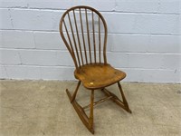 Antique Spindle Back Windsor Rocking Chair