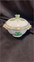 Herend Chinese Bouquet Green, Soup cups (8) w lid