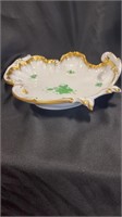 Herend Chinese Bouquet Green, Fancy Serving Dish ,