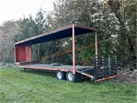 1954 Freuhauff T/A Flatbed Trailer- See Descrip