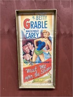 Original Framed 1951 Movie Theatre Poster #6