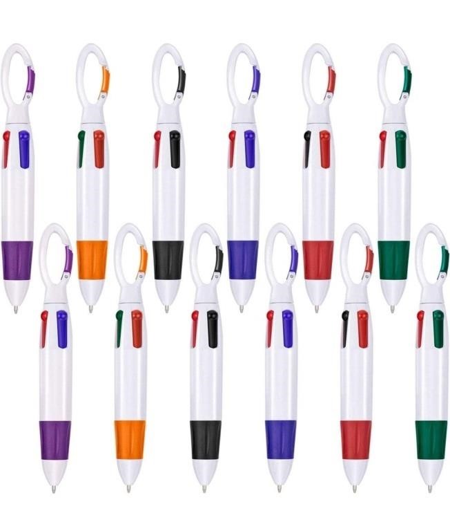 60plus count of retractable colorful pens