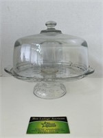 Glass Cake Dish and Lid