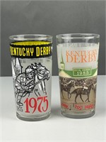 Kentucky Derby glasses 1975 1985
