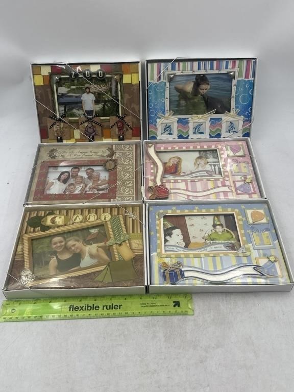 NEW Mixed Lot of 6- Decor Picture Frames