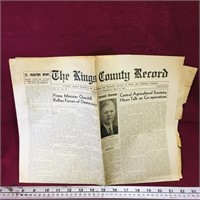May. 1940 Sussex NB Kings County Newspaper