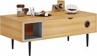 W7043 Coffee Table with Hidden Storag, Teak