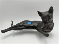 CALIFORNIA POTTERY LAYING CAT BY ANTHONY
