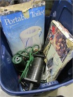 Portable Toilet, Hibachi, Power Stake