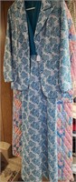 Vintage Polyester Halter Dress w/Jacket