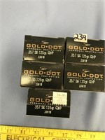 Lot with 5 boxes of spear gold dot 357 SIG / 125 g
