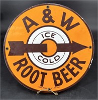 Vintage A&W Rootbeer Metal Sign