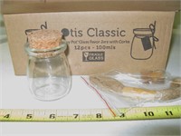 1 Dozen Glass Favor Jars w/Corks