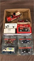 Diecast banks & vehicle’s Lot