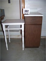 White Stand & Base Cabinet