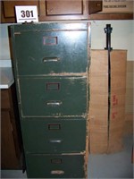 Wood 4 Drawer File Cabinet