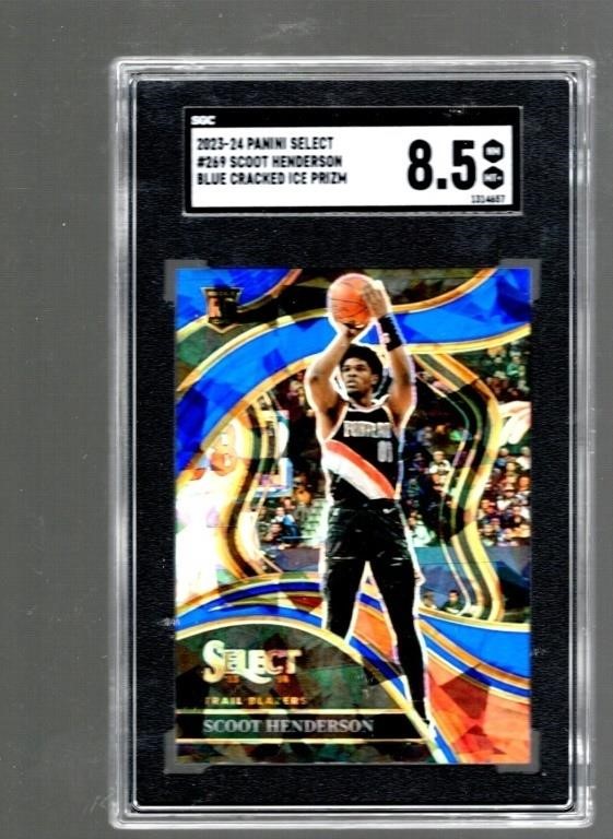 Scoot Henderson Blue Cracked Ice Courtside RC 2023