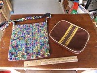 Two Vintage Bags -- One Beaded, One Toiletry