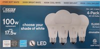 Feit Electric 17.5W LED Bulb, 1600 Lumens 3 pack
