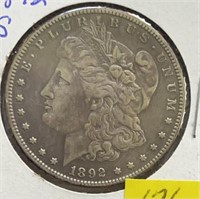 1892S  Morgan Silver Dollar XF