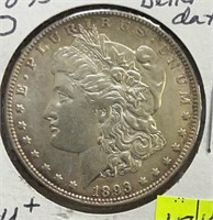 1893O  Morgan Silver Dollar AU+