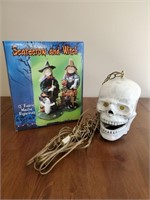 Skull Light and Halloween Figurines