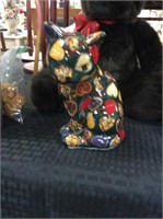 Multi colored cat figurine