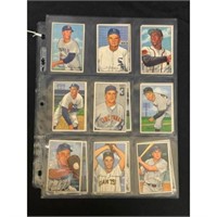 (18) Crease Free 1952 Bowman Baseball Cards