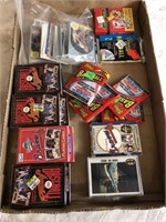 TRAY LOT OF BASEBALL CARDS, PLAYING CARDS