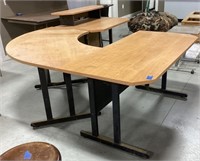 3-Pc office desk-particle board/metal