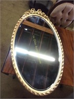 Beautiful Plaster Ribbon Beveled Mirror