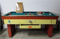 1950's Bally pin-Pool table. Coin operated.