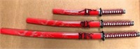 3pc Japanese traditional Katana Swords