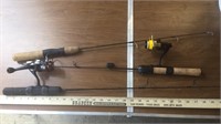 ICE FISHING POLES, DEER HORNS & MORE