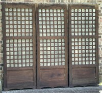 Three Antique Chinese Mica Door Panels
