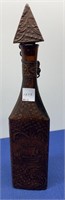 Leather Covered Decanter Bottle
