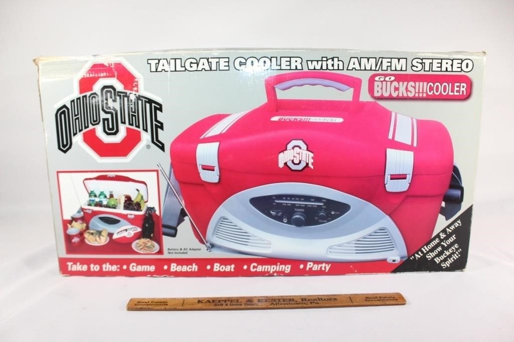 OHIO STATE Tailgate Cooler with AM/FM Stereo NEW