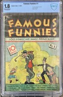 Famous Funnies #1 Scarce Graded.