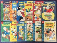 Lot of (12) Dell High Grade Disney Comics.