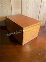Wooden Notecard filing box
