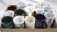 Tray Lot of Assorted Coffee Mugs