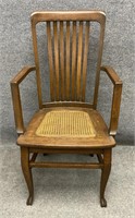 Antique Oak  Arm Chair