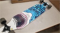 Longboard Skateboard In Plastic -shark Bite