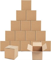 25 Pack 5X5X5 Kraft Cardboard Shipping Boxes