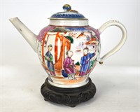 Chinese Rose Medallion Export Teapot