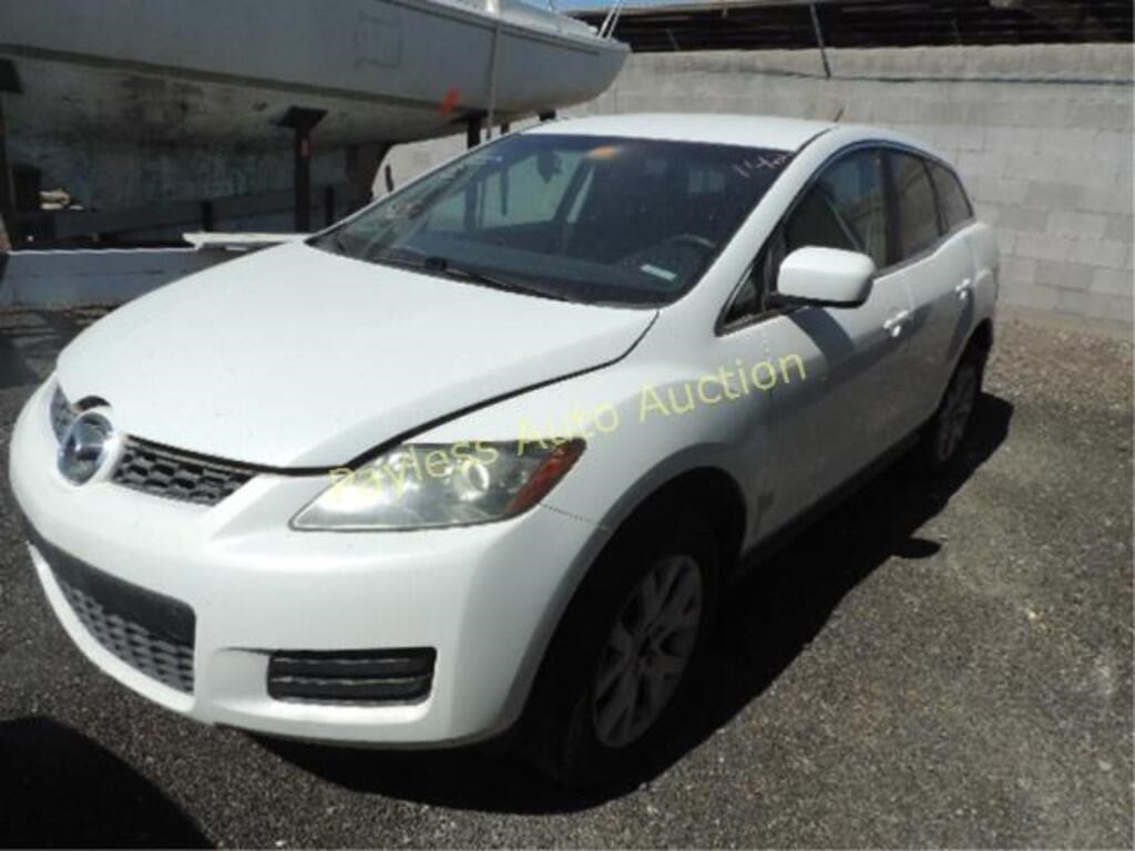 2008 Mazda CX-7 JM3ER29L780193545 White